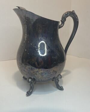 Vintage Mid Century FB Rogers Silver Co Silverplate Water Pitcher